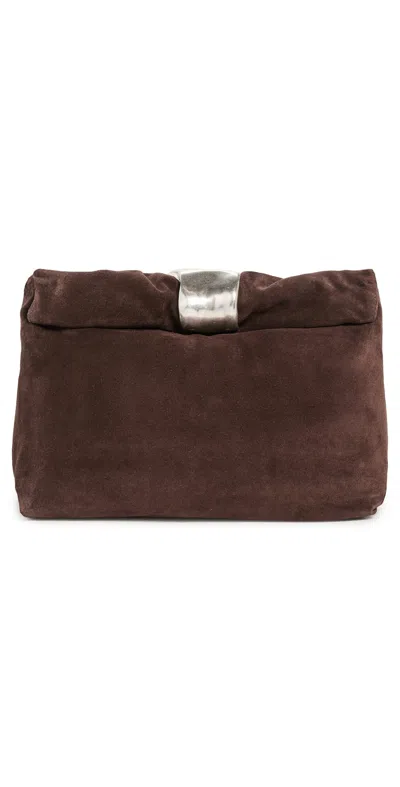 Staud Cuff Clutch Espresso In Brown