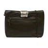 Staud Cuff Clutch  Leather Brown In Brown