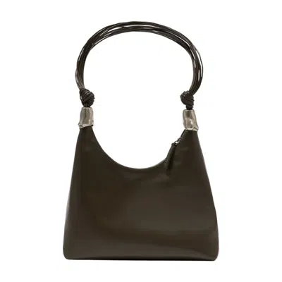 Staud Cuff Shoulder Bag In Brown