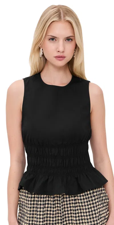 Staud Culver Blouse Black