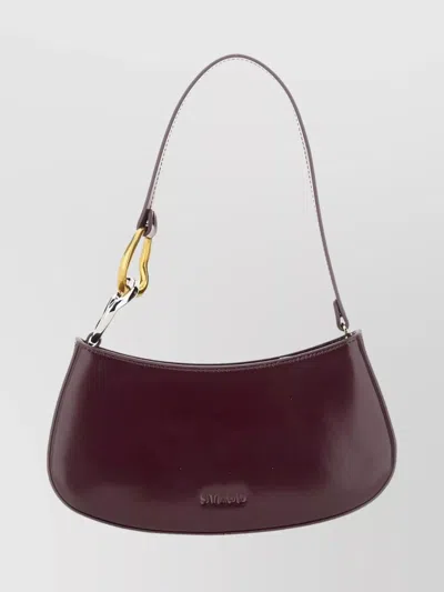 Staud Curved Shoulder Bag Gold Tone Hardware