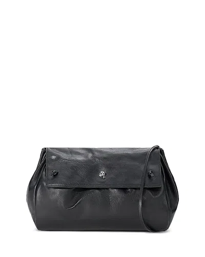 Staud Cy Convertible Leather Bag In Black