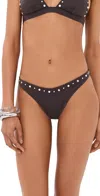 Staud Dana Bikini Bottoms Espresso Studs In Brown