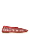 Staud Mini Dancer Flats In Red