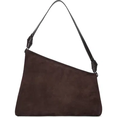 Staud Dani Leather Shoulder Bag In Brown