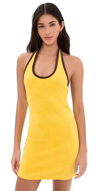 Staud Dara Dress Swim Cover-up In Yellow