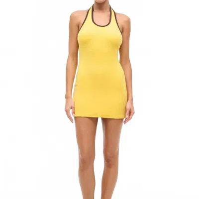 Staud Dara Mini Dress In Sunshine In Yellow