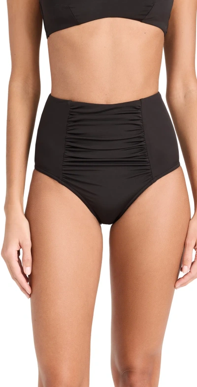 Staud Declan High Rise Bikini Bottoms Black