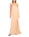 Staud Maxikleid Delfina Aus Satin In Rose Gold