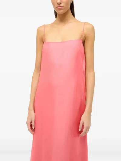Staud Delfina Maxi Dress In Pink