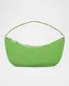 Staud Demy Convertible Leather Shoulder Bag In Green