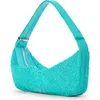 Staud Demy Convertible Leather Shoulder Bag In Blue