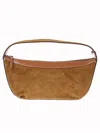 Staud Demy Convertible Leather Shoulder Bag In Brown