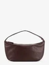Staud Demy Leather Shoulder Bag With Adjustable Strap In Brown