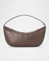 Staud Demy Zip Leather Shoulder Bag