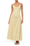 Staud Dena Floral Cotton Maxi Dress