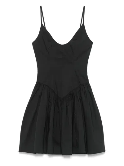 Staud Dena Mini Dress In Black