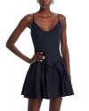 Staud Dena Mini Dress In Blue
