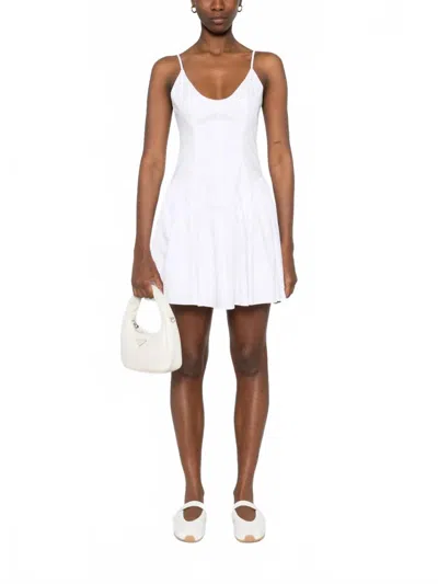 Staud Dena Mini Dress In White