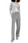 Staud Denali Straight-leg Trousers In Gray
