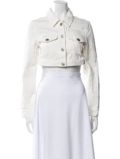 Pre-owned Staud Denim Jacket In Blue