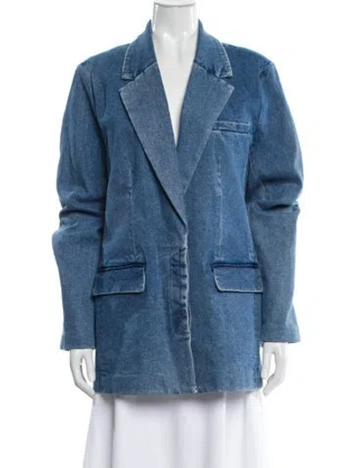 Pre-owned Staud Denim Jacket In Blue