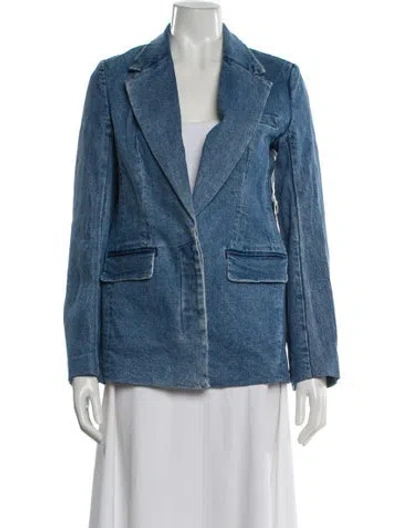 Pre-owned Staud Denim Jacket W/ Tags In Blue