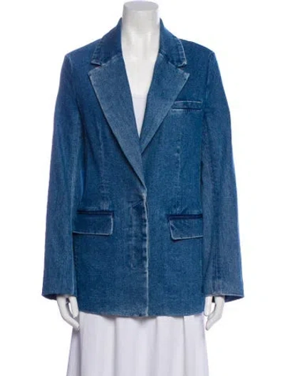 Pre-owned Staud Denim Jacket W/ Tags In Blue