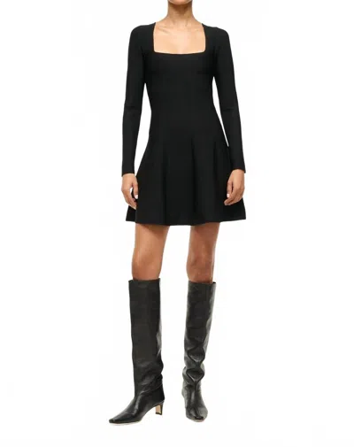 Staud Deora Mini Dress In Black