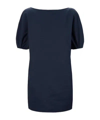 Staud Didi Mini Dress In Blue