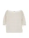 Staud Didi Cotton Popeline Micro Stripes Top Tops Multicolor In White