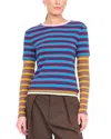 Staud Dillon Tee Potter Stripe Multi In Multi