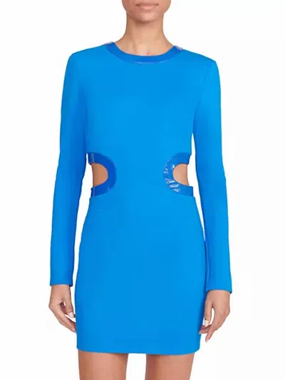 Staud Dolce Dress In Director Blue