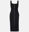 Staud Domani Midi Dress In Black