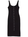 Staud Domani Midi Dress In Black