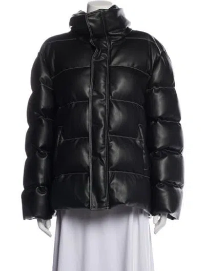 Pre-owned Staud Down Coat In Black