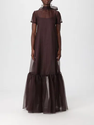 Staud Dress  Woman Color Brown