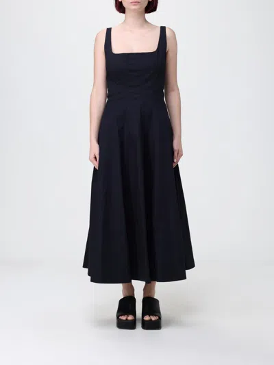 Staud Cotton Dress In Blue