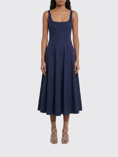 Staud Cotton Dress In Blue