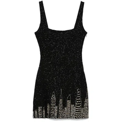 Staud Dresses Black In Animal Print