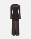 Staud Eiza Sweater Dress In Brown