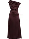 Staud One-shoulder-maxikleid Phare Aus Baumwolle In Red