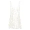 Staud Le Sable Dress Pailettes Fringe Dresses White In White
