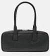 Staud Dude Small Leather Shoulder Bag In Black