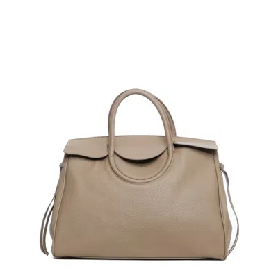 Staud Dune Leather Maude Carryall With Structured Silhouette