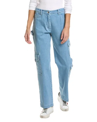 Staud Easton Pant In Blue