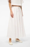 STAUD EDEN STRETCH COTTON MAXI SKIRT