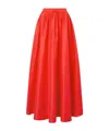 Staud Elastic Waist Skirt In Red