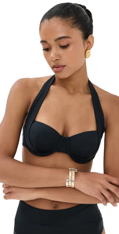 Staud Electra Bikini Top Black