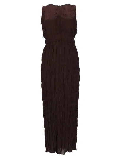 Staud Elegant Mini Dress For Women In Brown